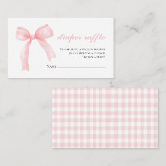 Rosa Buggingham Babydusche Windelwanne Begleitkarte