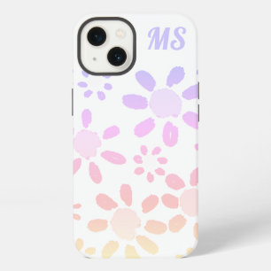 Rosa bunte Gänseblümchen Wasserfarben Mädchenhaft iPhone 13 Hülle