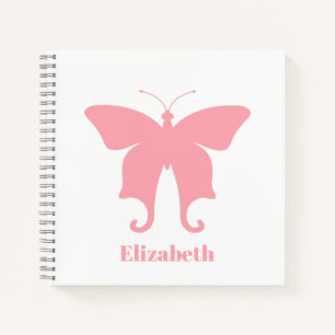 Rosa Butterfly Notizbuch