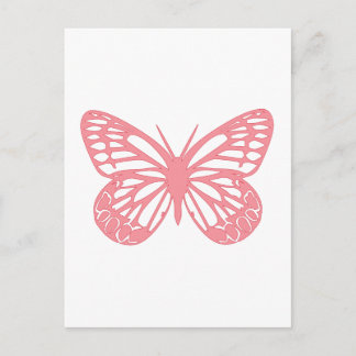 Rosa Butterfly Postkarte