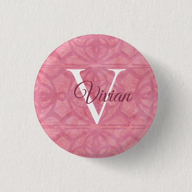 Rosa Button (Vorderseite)