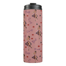 Rosa Button nach oben