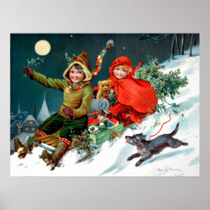 Rosa C. Petherick: Weihnachts-Shopping Poster