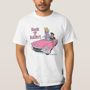 Rosa Cadillac mit Schmierer-u. Freundin-T - Shirt