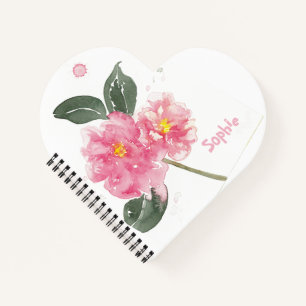 Rosa Camelia hübsch Notizbuch