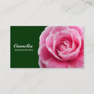 Rosa Camelia II - Dunkelgrün 003300 Visitenkarte