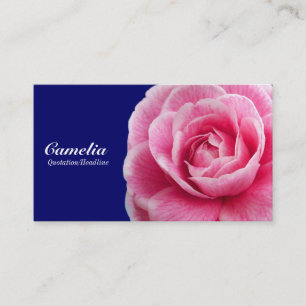 Rosa Camelia II - Navy Blue 000066 Visitenkarte
