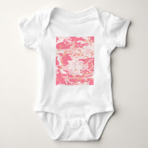 Rosa Camo - Mädchenhaftes Camo Baby Strampler