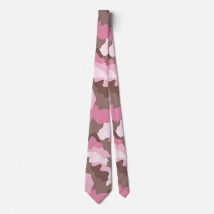 Rosa Camo Tarnmuster Krawatte