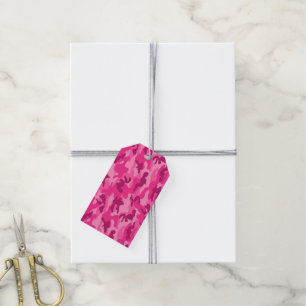 Rosa Camouflage Abenteuer Kraft ihren Spaß Geschenkanhänger