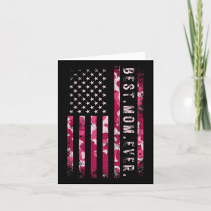 Rosa Camouflage Beste Mama je Muttertag Usa Fla Karte