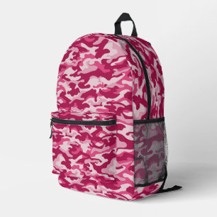 Rosa Camouflage Camouflage Bedruckter Rucksack
