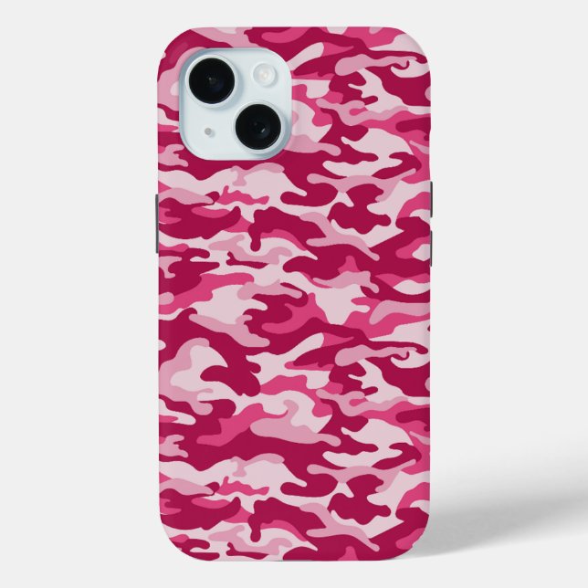 Rosa Camouflage Camouflage Case-Mate iPhone Hülle (Rückseite)