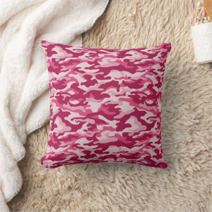 Rosa Camouflage Camouflage Kissen