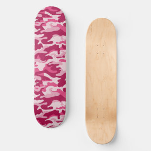 Rosa Camouflage Camouflage Skateboard