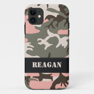 Rosa Camouflage iPhone 11 Hülle