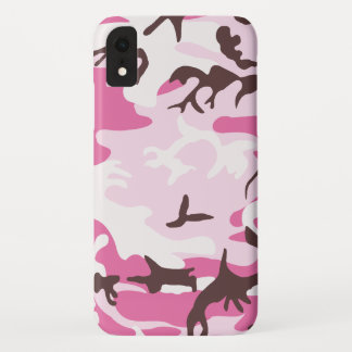 Rosa Camouflage iPhone XR Hülle