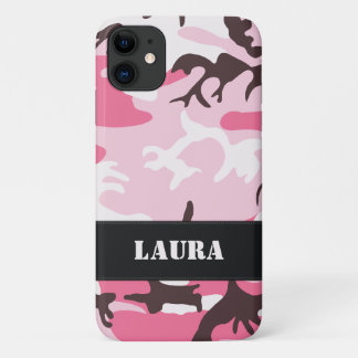 Rosa Camouflage iPhone 11 Hülle