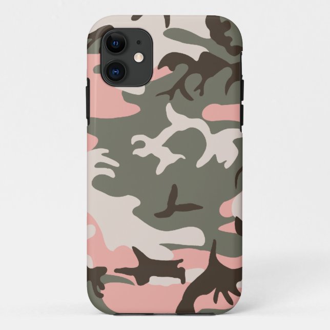 Rosa Camouflage Case-Mate iPhone Hülle (Rückseite)