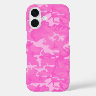 Rosa Camouflage iPhone 16 Hülle