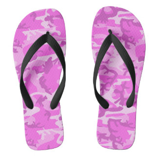 Rosa Camouflage Flip Flops