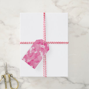 Rosa Camouflage Geschenkanhänger