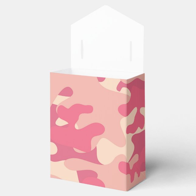rosa Camouflage Geschenkschachtel (Geöffnet)