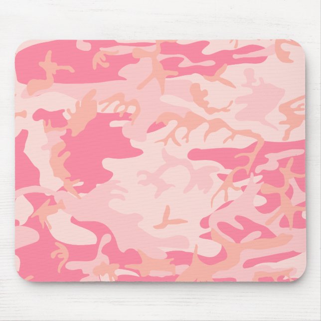 Rosa Camouflage - Girl-Camouflage Mousepad (Vorne)