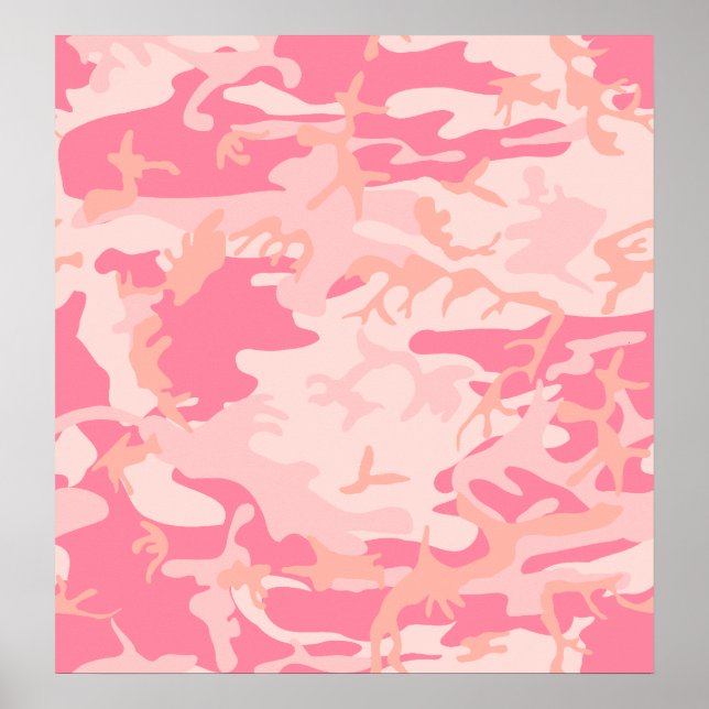 Rosa Camouflage - Girl-Camouflage Poster (Vorne)