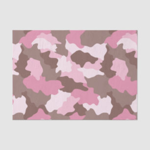 Rosa Camouflage Girly Camouflage Muster Seidenpapier