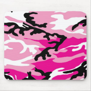 Rosa Camouflage-Mausunterlage Mousepad