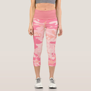 Rosa Camouflage, Militär, Armee Capri Leggings