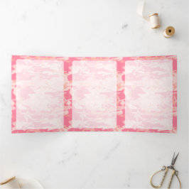 Rosa Camouflage, Militär, Armee Dreifach Gefaltete Karte