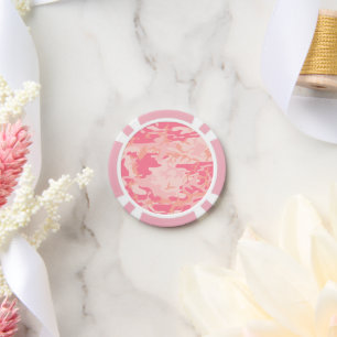 Rosa Camouflage, Militär, Armee Pokerchips