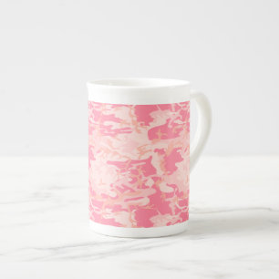 Rosa Camouflage, Militär, Armee Prozellantasse