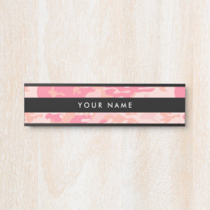 Rosa Camouflage, Militär, Armee Türschild