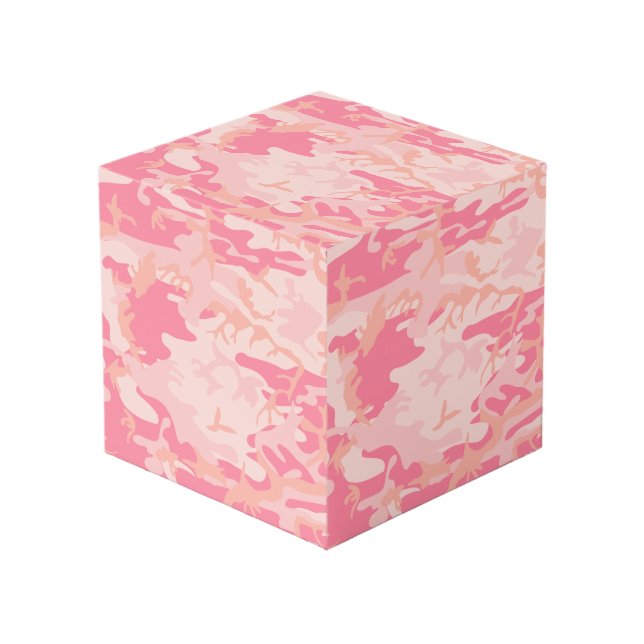 Rosa Camouflage, Militär, Armee Würfel (Vorderseite Schrägansicht)