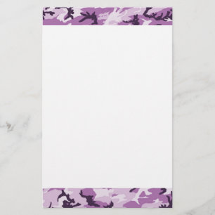 Rosa Camouflage Militärmuster Briefpapier