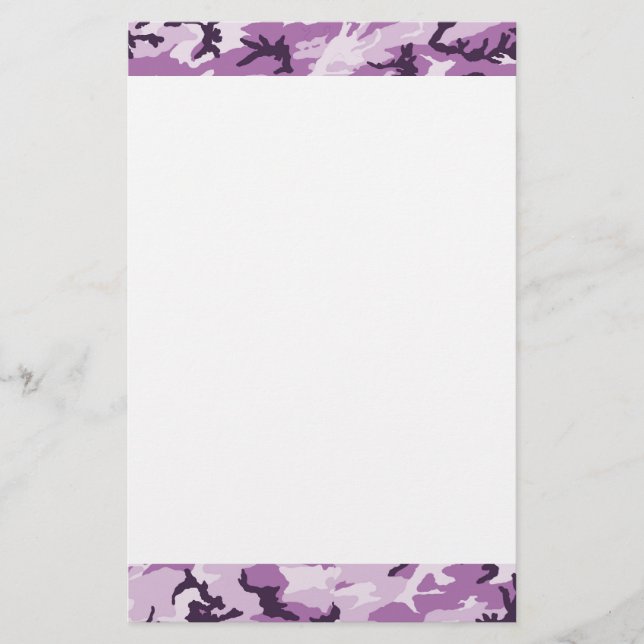 Rosa Camouflage Militärmuster Briefpapier (Vorderseite)