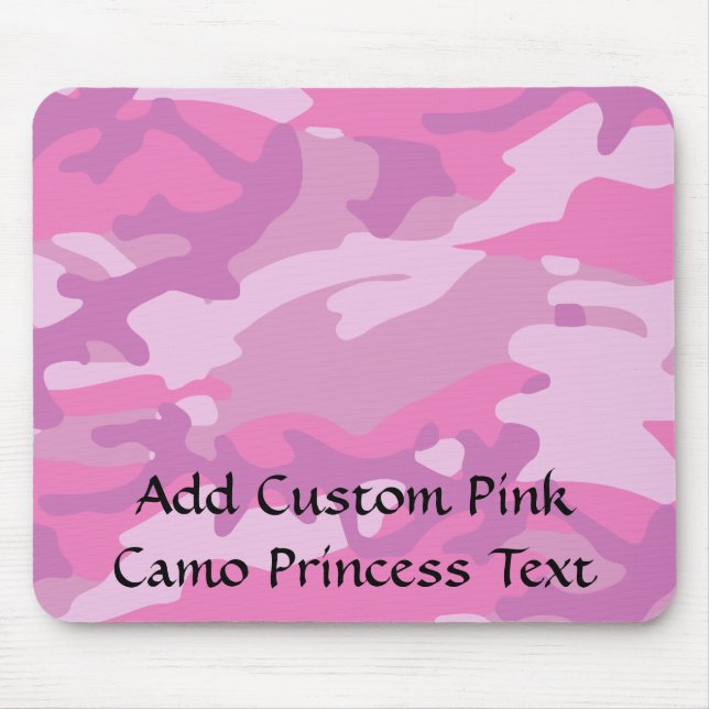 Rosa Camouflage Mousepad (Vorne)