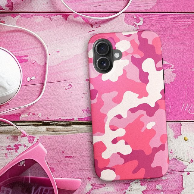 Rosa Camouflage passt zum trendigen Camouflage Mus Case-Mate iPhone Hülle (Pink Camo Matching Trendy Camouflage Pattern)