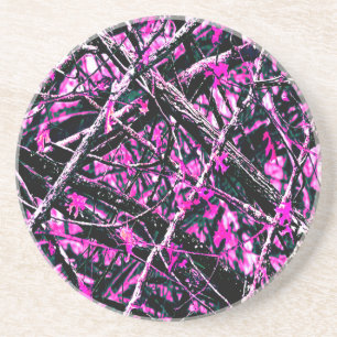 Rosa Camouflage "Real" Untersetzer