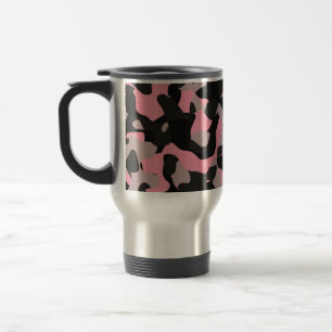 Rosa Camouflage Reisebecher