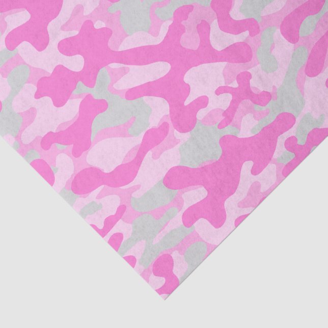 Rosa Camouflage  Seidenpapier (Detail)