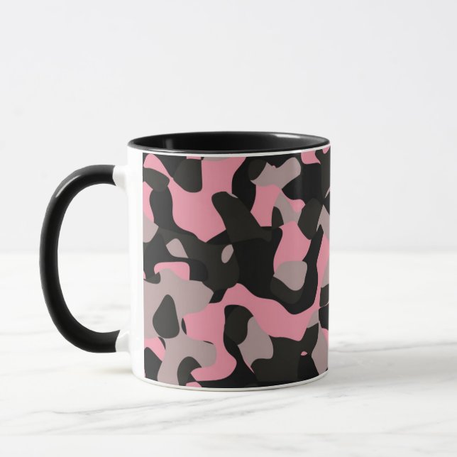Rosa Camouflage Tasse (Links)