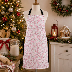 Rosa Candy Cane & Snowflake Weihnachten Schürze