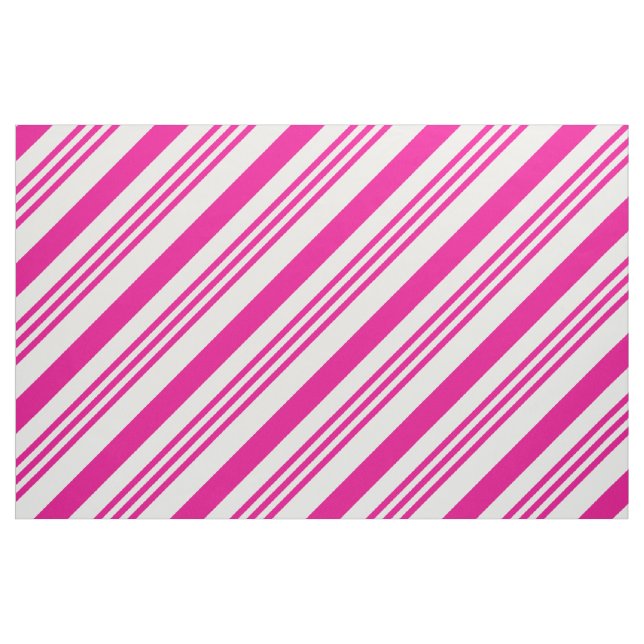 Rosa Candy Cane Streifen Art 1 Stoff (Fat Quarter (45,7 x 55,9 cm))