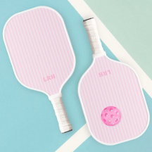 Rosa Candy Stripe Design Kleine Initialen Monogram