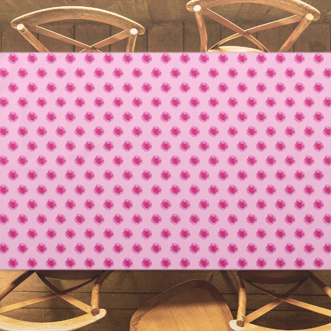 Rosa Carnation Blume Nahtloses Muster auf Tischdecke (Pink Carnation flower seamless pattern on tablecloth)