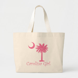 Rosa Carolina-MädchenPalmetto Jumbo Stoffbeutel